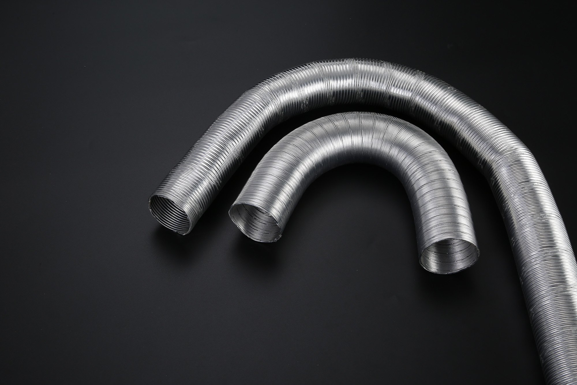 Double layer aluminum foil ventilation duct