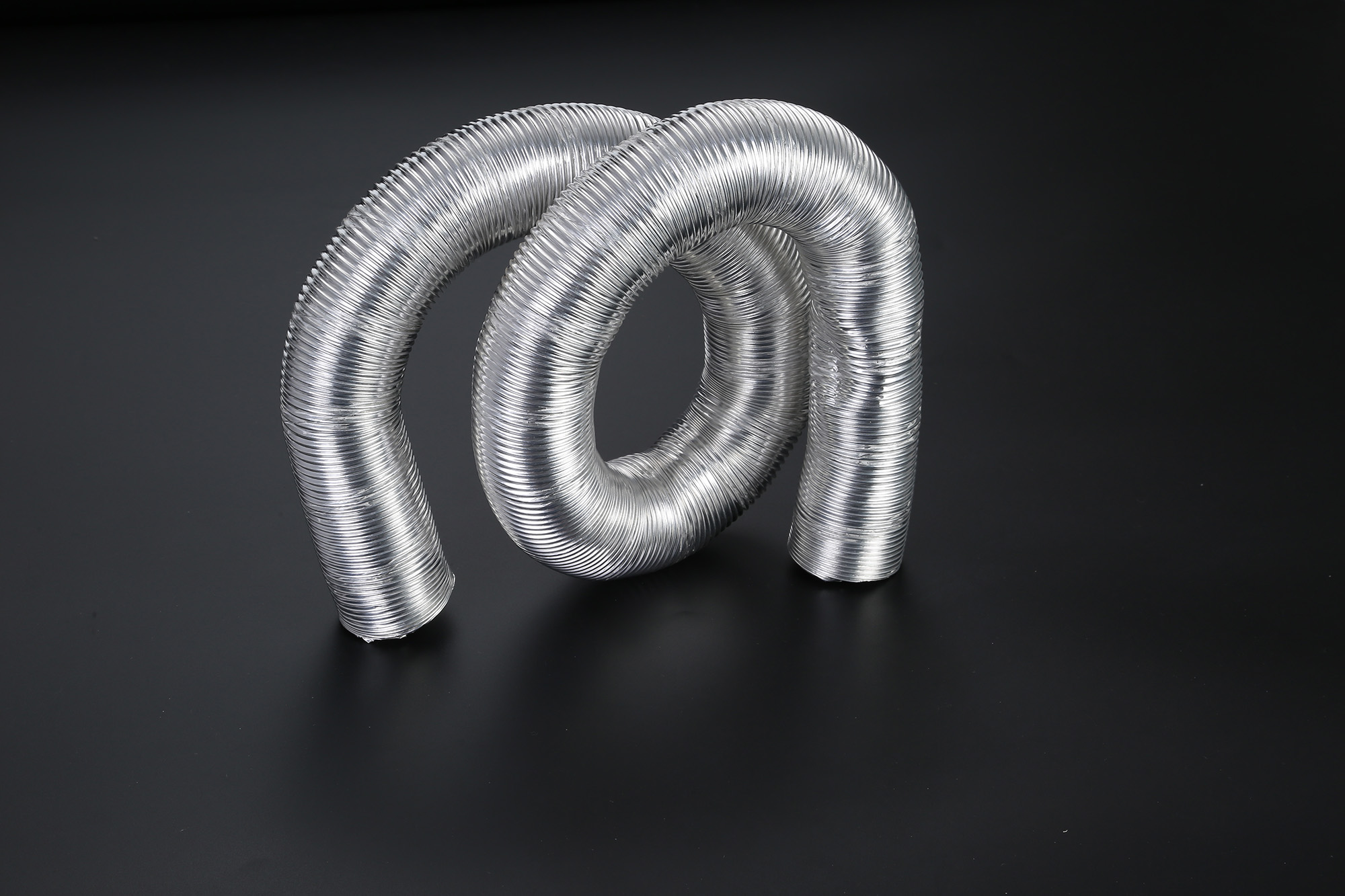 Double layer aluminum foil ventilation duct