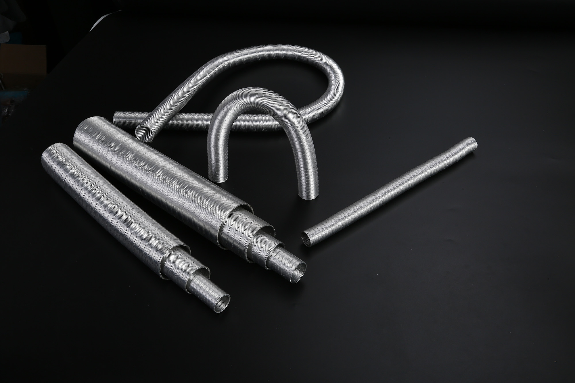 Double layer aluminum foil ventilation duct