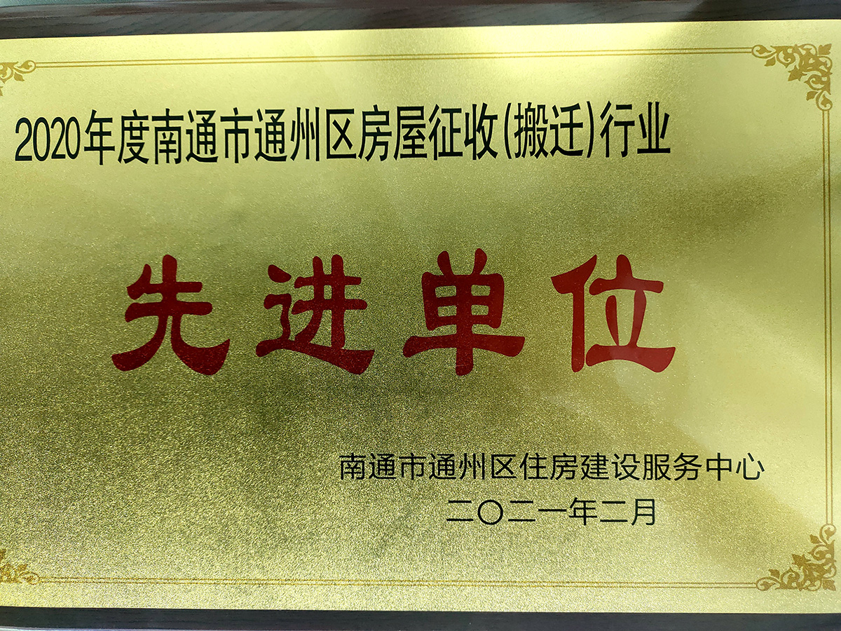 2020年征收先进单位