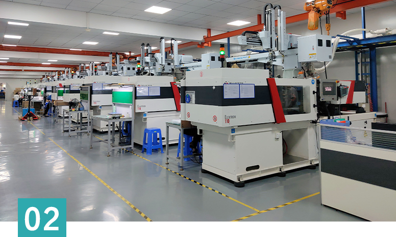 Multiple injection molding processing equipment