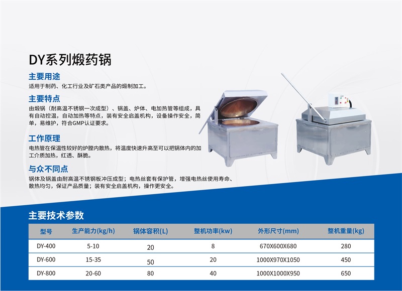 DY系列煅药锅
