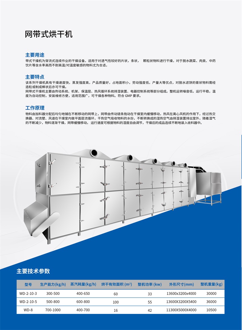 网带式烘干机