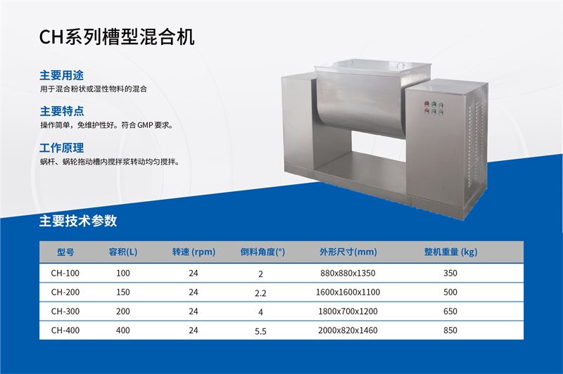 CH系列槽型混合机