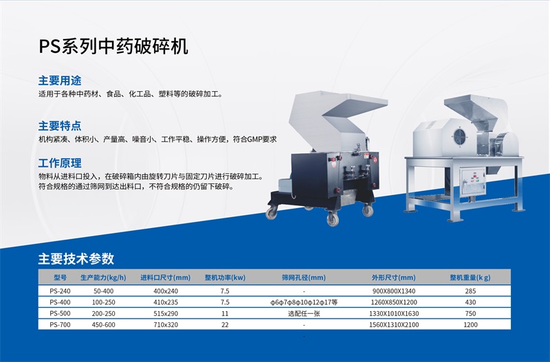PS系列中药破碎机