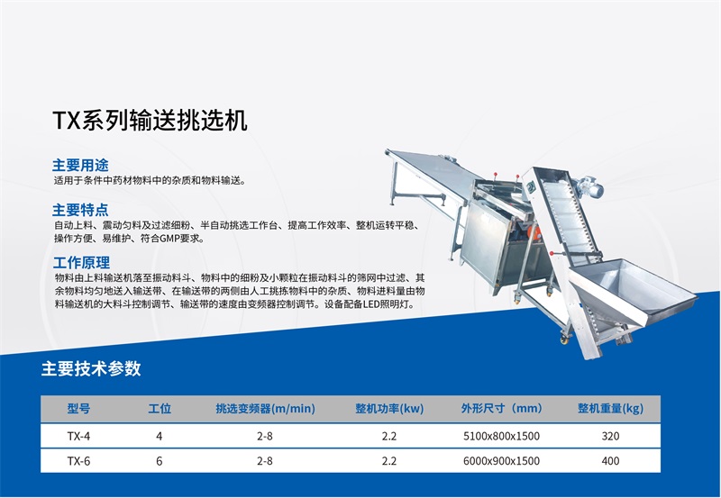 TX系列输送挑选机
