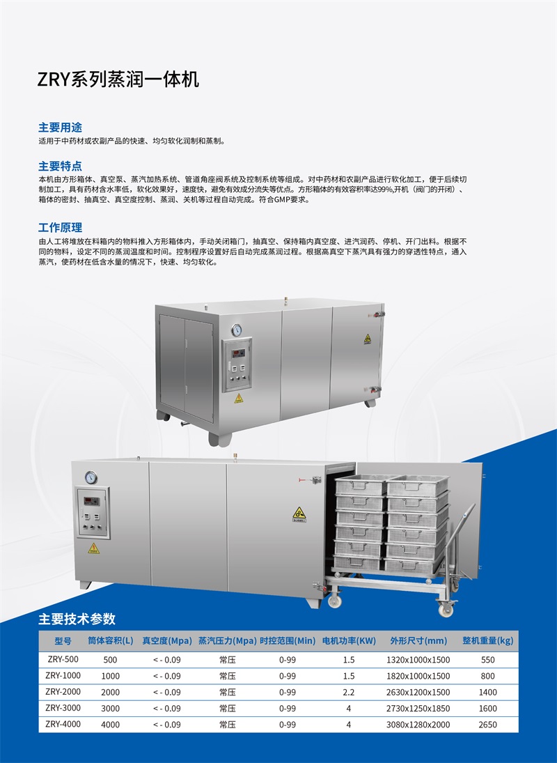 ZRY系列蒸润一体机