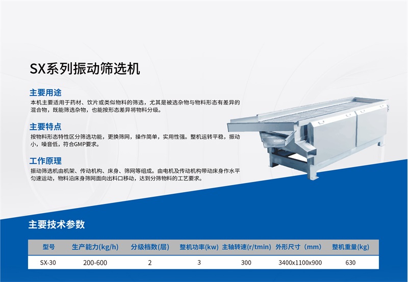 SX系列振动筛选机