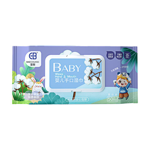 Eco Friendly Disposable Baby Wipes Alcohol Free Hypoallergenic for All Skin Types