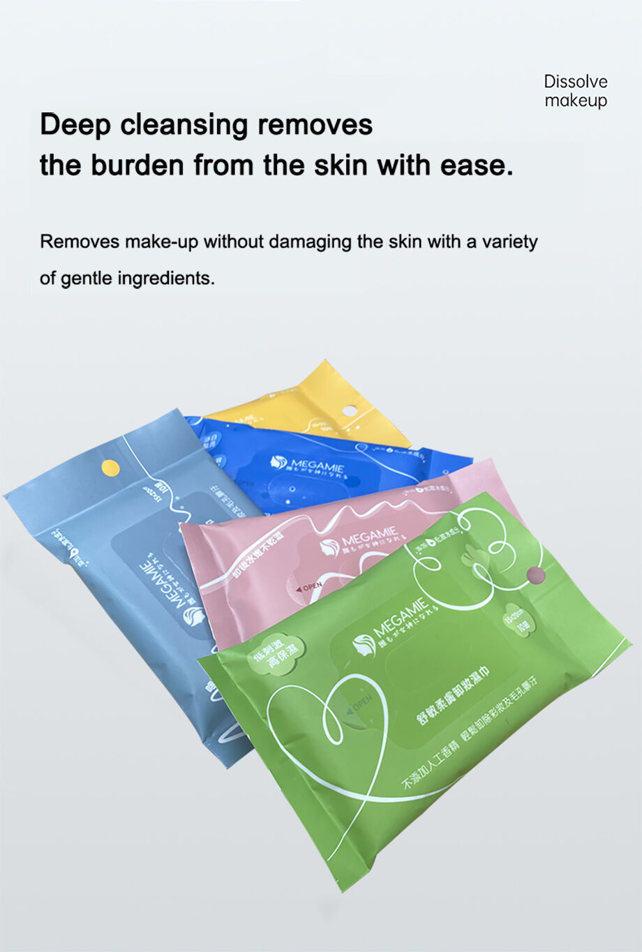 Custom Wholesale Private Label Disposable 10 Pcs Small Bags Makeup Removal Cleaning Tissue Wet Wipes Factory