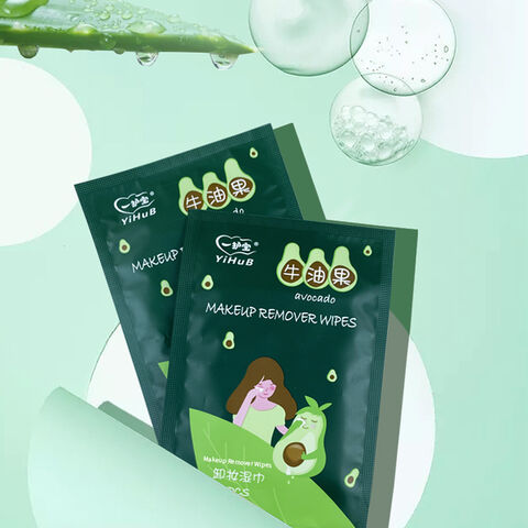 OEM/ODM Avocado Scented Gentle Makeup Remover Wipes for Post-Makeup & travel