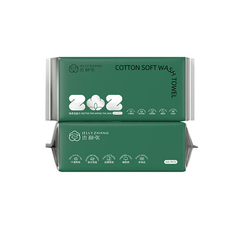 OEM Disposable Nonwoven Soft Cotton Tissue Wet and Dry Use Portable Disposable Face Towel 100%Plant Cellulose Fibre