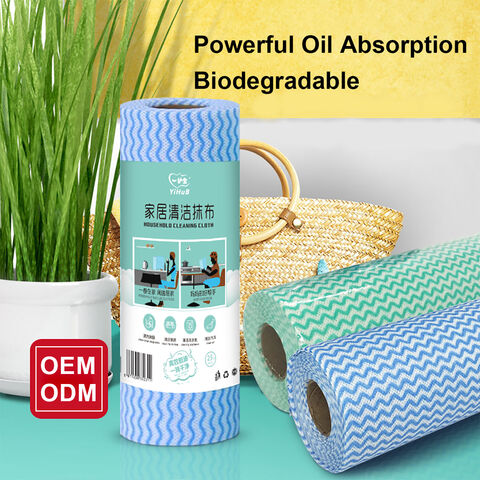 Share to Disposable Reusable Kitchen Paper Towels Roll Cleaning Wipe Dish Wash Towel Rags Household Disposable Cleaning Cloth