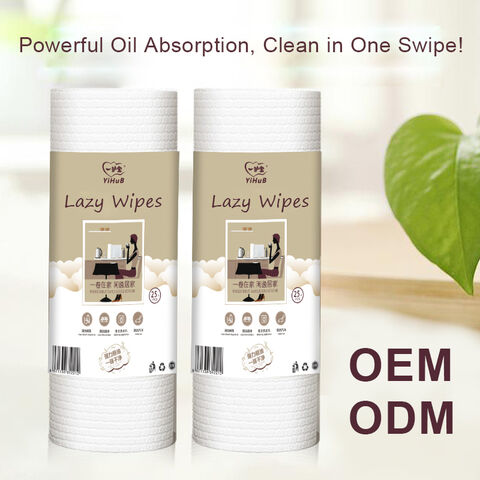 Hot-selling the Latest Product Super Water and Oil Absorption Lazy Rag Kitchen Tissue Rolls Reusable Paper Towel