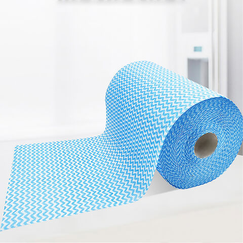 Custom Household Cleaning Disposable Nonwoven Kitchen Roll Rag Dishcloth Washable Duster Dish Towel Wipe Cleaning Cloth