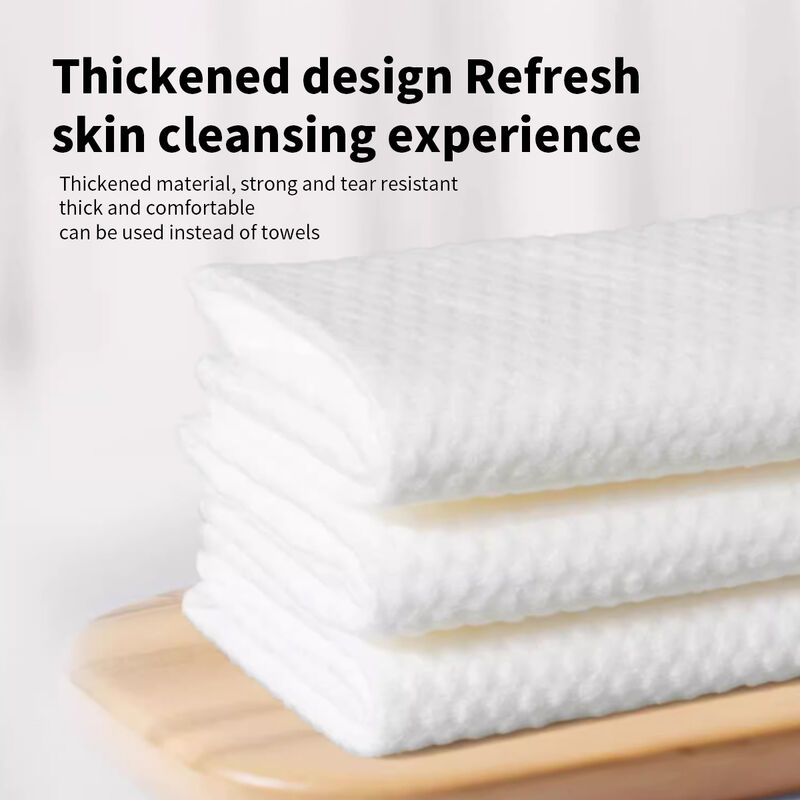 Disposable Face Towel for Travel roll set Wholesale Disposable Cotton Face Cleaning Towel