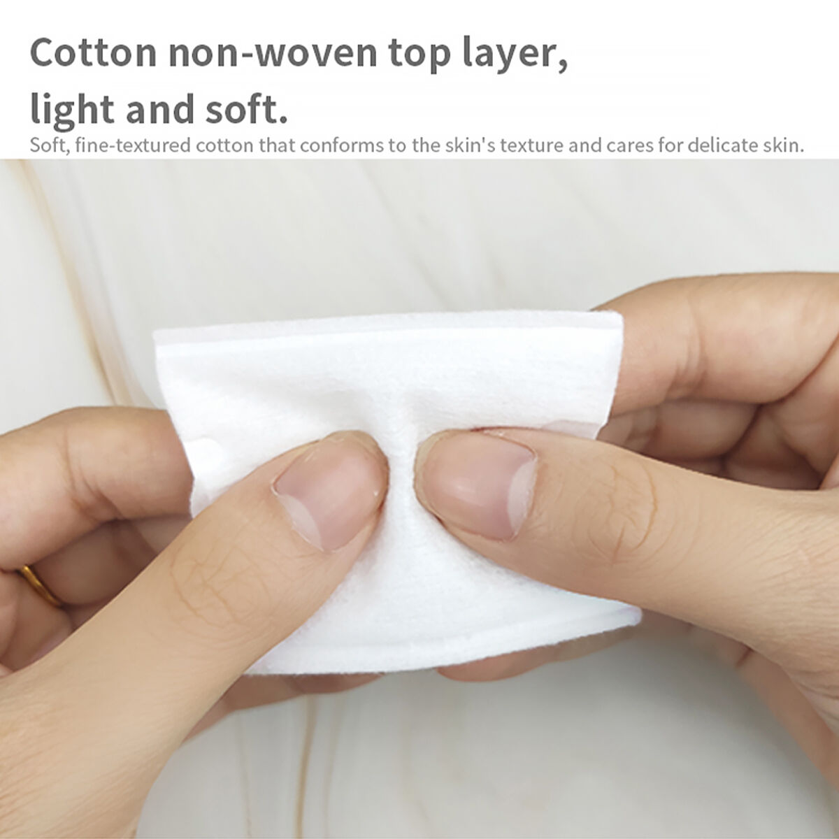Manufacturers Embossing Cotton Pads Disposable Facial Makeup Remover Round Cosmetic Cotton Pads