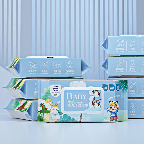 Eco-Friendly Disposable wet Wipes Ultra-Soft Nonwoven Fabric Premium Fragrance-Free Infant Wipes for bady care