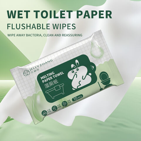 Custom Organic Portable Wet Tissue Feminine Wet Wipe for Sensitive Skin Biodegradable Adult Flushable Wet Wipes