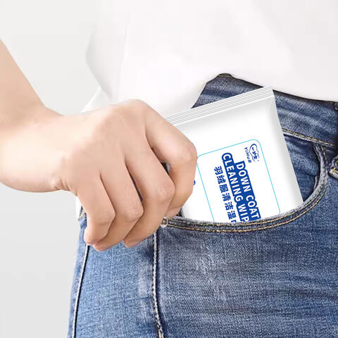 OEM Down Coat Cleaning Wet Wipes Portable Wash-free Clothes Cleaning Care Wipes Dry Laundry Wipes Cleaner