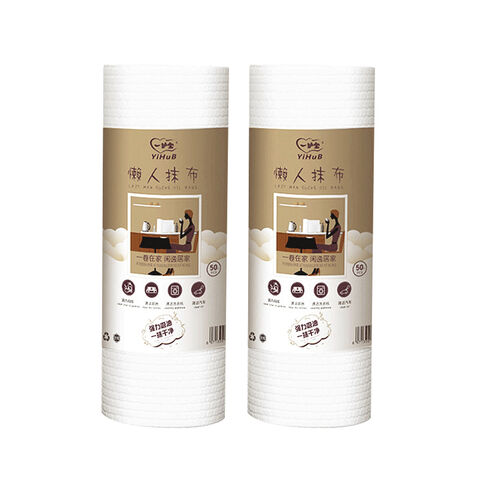 Household Kitchen Dish Towel Non Woven Reusable Cleaning Wipe Disposable Kitchen Cloths in Roll All Purpose Cloths