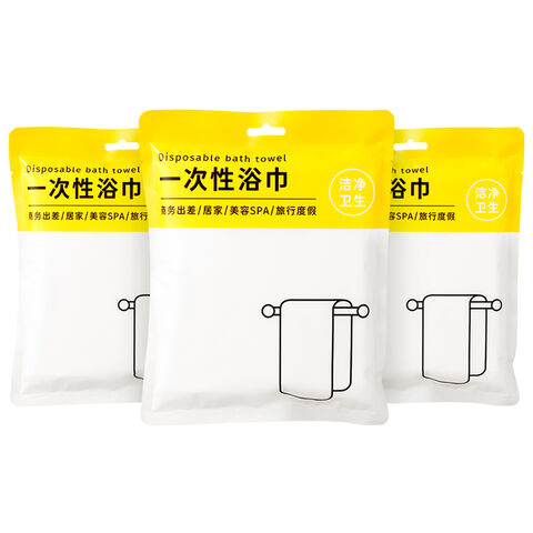 Disposable Bath Towel Beauty Salon Body Towel Non Woven Disposable Hair Towel Portable Individually Packaged Biodegradable Hotel