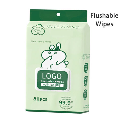Wholesale Custom Organic Wall Hanging Wet Tissue Feminine Wet Wipe for Sensitive Skin Biodegradable Adult Flushable Wet Wipes
