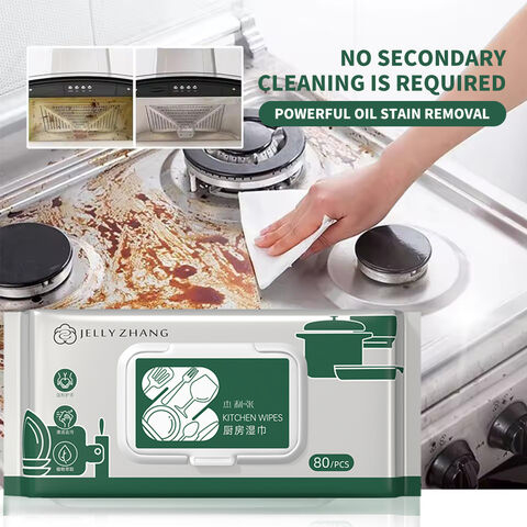 Factory Customized Cost-effective Powerful Cooling Kitchen Cleaning Wipes Kitchen Wet Wipes for Restaurant Daily Cleaning