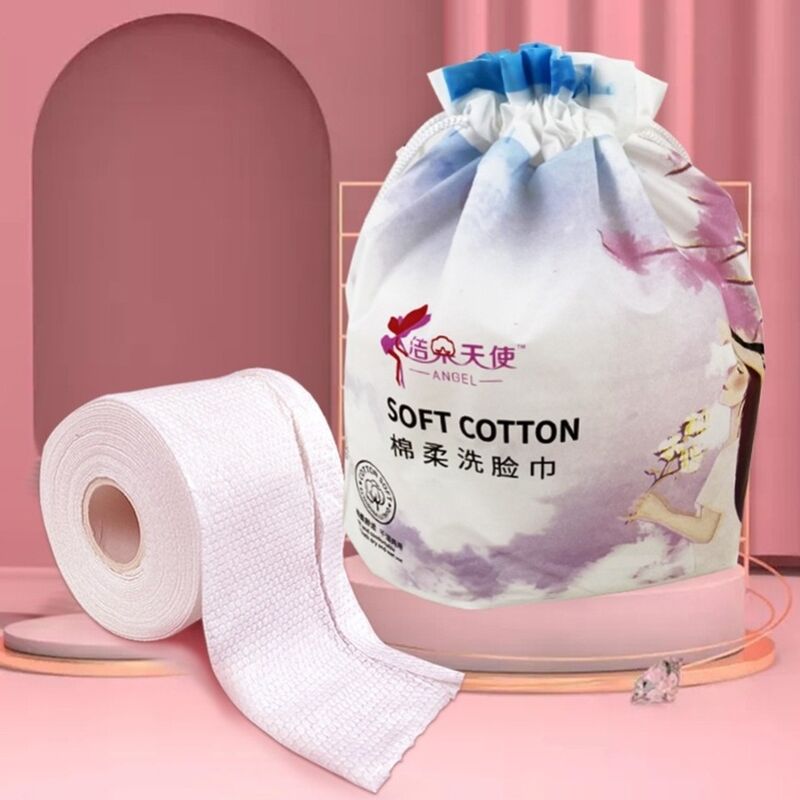 Disposable Face Towel for Travel roll set Wholesale Disposable Cotton Face Cleaning Towel