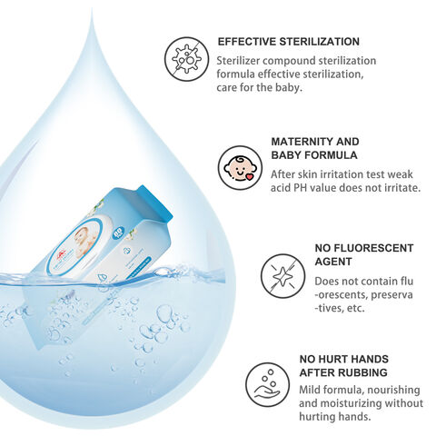 Factory Price Wholesale Baby Wipes Cotton Wet Wipes Newborn Biodegradable Unscented Free Sample Custom OEM Face Wipe