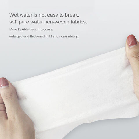 Water Wet Wipes in Stock Free Sample China Disposable Spunlace Pure High Quality Baby Wet Wipes