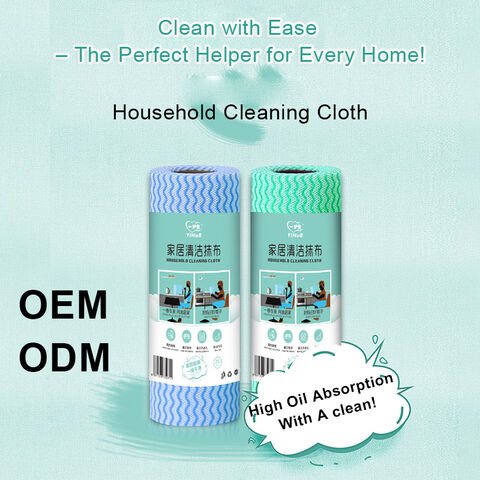 Share to Wholeslae High Quality Eco-Friendly Spunlace Non-Woven Fabric Disposable Cleaning Cloths for Dish Washing Kitchen cleaning Wipes