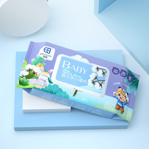 Eco Friendly Disposable Baby Wipes Alcohol Free Hypoallergenic for All Skin Types