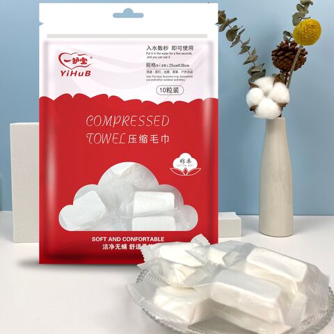 Nonwoven Face Cleaning Compressed Towel Magic Tissue Disposable Cotton Custom Logo Sports Travel Hotel Beauty Daily Cleaning