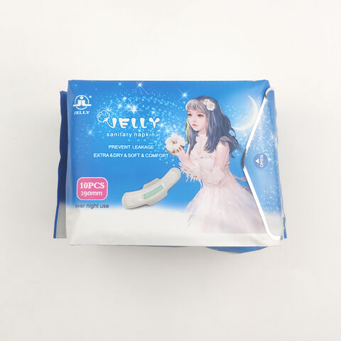 Factory Direct Price Wholesale 245mm Ultra Soft Cotton Women Pads Women Wearing Sanitary Napkins Day and Night Use Lady Pad Size
