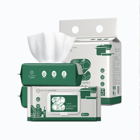 Factory Customized Cost-effective Powerful Cooling Kitchen Cleaning Wipes Kitchen Wet Wipes for Restaurant Daily Cleaning