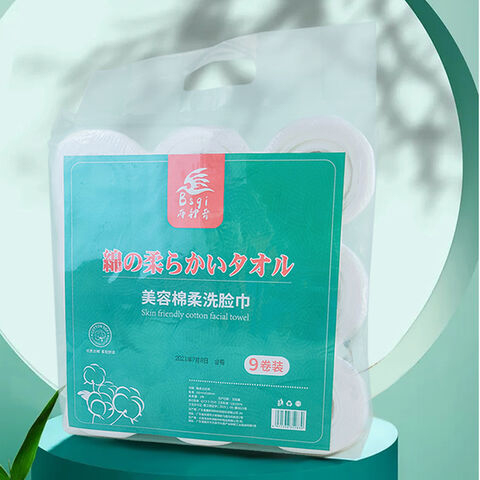 9 Roll for one package Friendly Disposable Face Towel Cotton Towel Roll Disposable 100% Soft Face Towel Cotton