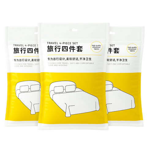 Hot sale Disposable Bed Sheets Travel Sheets Set for Hotel Bed Travel Bedding Cover Portable Sheet Quilt Cover Pillowcase
