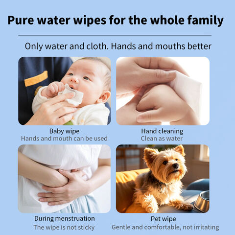 Hot Sale Disposable Soft Care Fragrance Free Newborn Water Wet Wipe Spunlace Natural Baby Wipes