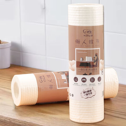 Household Kitchen Dish Towel Non Woven Reusable Cleaning Wipe Disposable Kitchen Cloths in Roll All Purpose Cloths