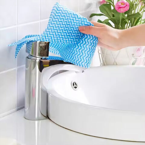 Custom Household Cleaning Disposable Nonwoven Kitchen Roll Rag Dishcloth Washable Duster Dish Towel Wipe Cleaning Cloth