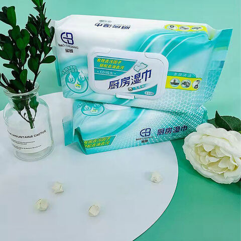 Share to High quality Nonwoven Fabric Household Oil Stain Remover Kitchen Cleaning Wipes Dish Washing Wet Wipes
