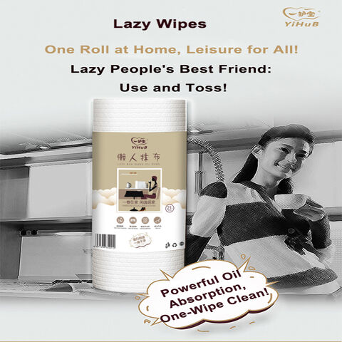 Hot-selling the Latest Product Super Water and Oil Absorption Lazy Rag Kitchen Tissue Rolls Reusable Paper Towel