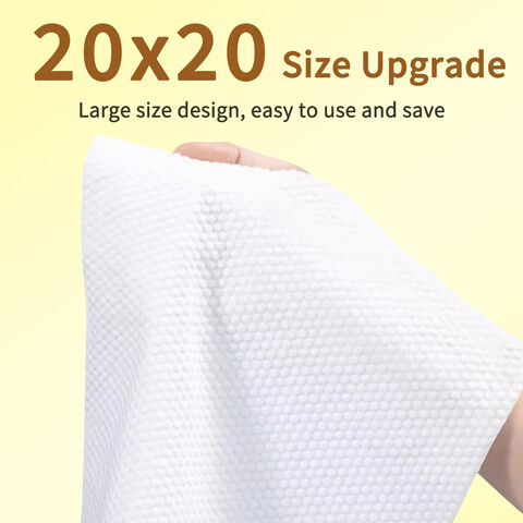 Factory Price Disposable Nonwoven Soft Cotton Tissue Wet and Dry Use Portable Disposable Face Towel 100%Plant Cellulose Fibre