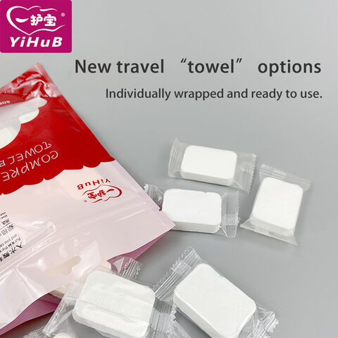 Nonwoven Face Cleaning Compressed Towel Magic Tissue Disposable Cotton Custom Logo Sports Travel Hotel Beauty Daily Cleaning