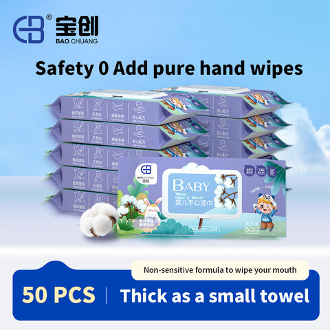 Eco-friendly Chinese Factory Hand and Mouth Wipes for Baby Wholesale Baby Wipes Softcare Baby Wipes for Family Outing Cleaning