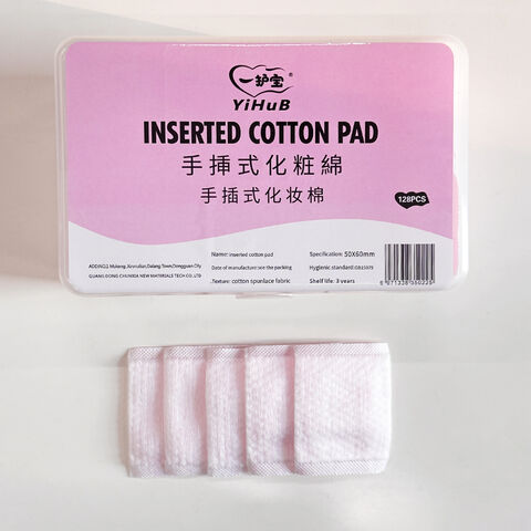OEM/ODM inserted cotton pad personal care cotton disposble makeup removed cosmetic pad for facial cleaning nail polish remove