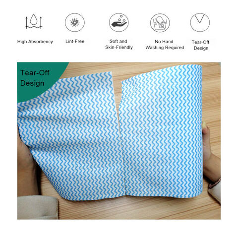 Share to Disposable Reusable Kitchen Paper Towels Roll Cleaning Wipe Dish Wash Towel Rags Household Disposable Cleaning Cloth