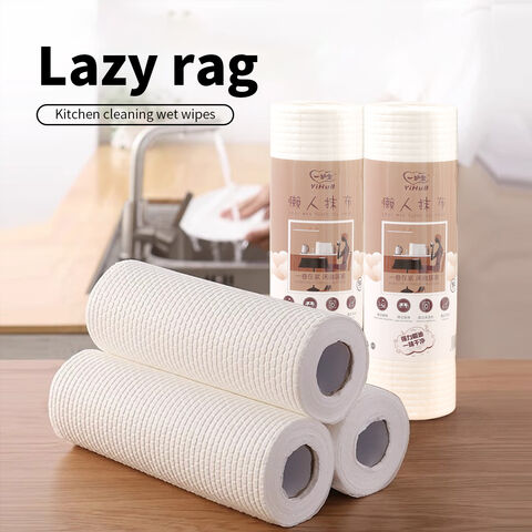 Kitchen Tissue Shop Towels Roll Dry Wipes Roll Disposable Lazy Rags Cleaning Wipes Kitchen Cloth Dish Towel