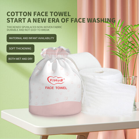 Dry or Wet Use of Disposable Non Woven Face Towel Cotton Non-woven Facial Towel,Face Cleaning Cloth Makeup Remover